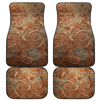 We Carry The Wisdom Car Mats African Ancient Symbols, Earthy Tones, and Ancestral Wisdom Quote - Wonder Print Shop
