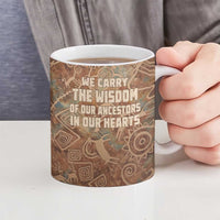 We Carry The Wisdom Ceramic Mug African Ancient Symbols, Earthy Tones, and Ancestral Wisdom Quote - Wonder Print Shop