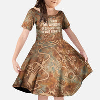 We Carry The Wisdom Family Matching Long Sleeve Bodycon Dress and Hawaiian Shirt African Ancient Symbols, Earthy Tones, and Ancestral Wisdom Quote - Wonder Print Shop