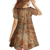 We Carry The Wisdom Family Matching Tank Maxi Dress and Hawaiian Shirt African Ancient Symbols, Earthy Tones, and Ancestral Wisdom Quote - Wonder Print Shop