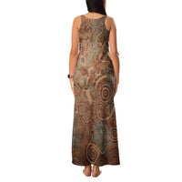 We Carry The Wisdom Family Matching Tank Maxi Dress and Hawaiian Shirt African Ancient Symbols, Earthy Tones, and Ancestral Wisdom Quote - Wonder Print Shop