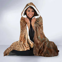 We Carry The Wisdom Hooded Blanket African Ancient Symbols, Earthy Tones, and Ancestral Wisdom Quote - Wonder Print Shop