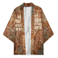 We Carry The Wisdom Kimono African Ancient Symbols, Earthy Tones, and Ancestral Wisdom Quote - Wonder Print Shop