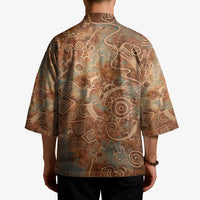 We Carry The Wisdom Kimono African Ancient Symbols, Earthy Tones, and Ancestral Wisdom Quote - Wonder Print Shop