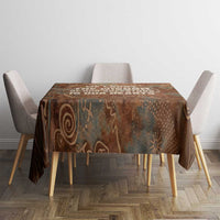 We Carry The Wisdom Tablecloth African Ancient Symbols, Earthy Tones, and Ancestral Wisdom Quote - Wonder Print Shop