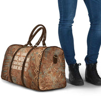 We Carry The Wisdom Travel Bag African Ancient Symbols, Earthy Tones, and Ancestral Wisdom Quote - Wonder Print Shop