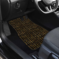 Ancient Pride Car Mats African Hieroglyphic Pattern, Eye of Horus, and Sacred Scarab Symbol - Wonder Print Shop