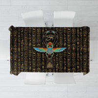 Ancient Pride Tablecloth African Hieroglyphic Pattern, Eye of Horus, and Sacred Scarab Symbol - Wonder Print Shop