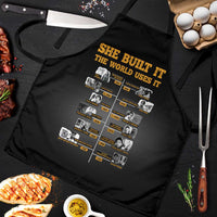 She Built It The World Uses It Apron African Influential Women Innovators Timeline - Wonder Print Shop