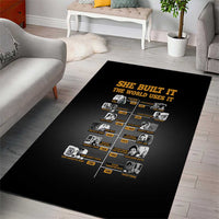 She Built It The World Uses It Area Rug African Influential Women Innovators Timeline - Wonder Print Shop