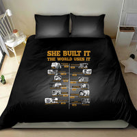 She Built It The World Uses It Bedding Set African Influential Women Innovators Timeline - Wonder Print Shop