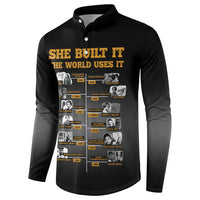 She Built It The World Uses It Button Sweatshirt African Influential Women Innovators Timeline - Wonder Print Shop