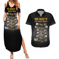 She Built It The World Uses It Couples Matching Summer Maxi Dress and Hawaiian Shirt African Influential Women Innovators Timeline - Wonder Print Shop