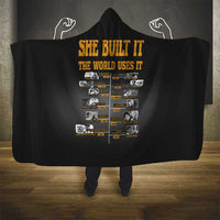 She Built It The World Uses It Hooded Blanket African Influential Women Innovators Timeline - Wonder Print Shop