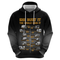She Built It The World Uses It Hoodie African Influential Women Innovators Timeline - Wonder Print Shop