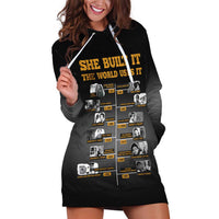 She Built It The World Uses It Hoodie Dress African Influential Women Innovators Timeline - Wonder Print Shop