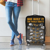 She Built It The World Uses It Luggage Cover African Influential Women Innovators Timeline - Wonder Print Shop