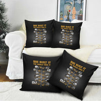 She Built It The World Uses It Pillow Cover African Influential Women Innovators Timeline - Wonder Print Shop