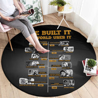 She Built It The World Uses It Round Carpet African Influential Women Innovators Timeline - Wonder Print Shop