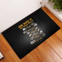 She Built It The World Uses It Rubber Doormat African Influential Women Innovators Timeline - Wonder Print Shop