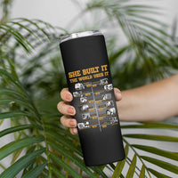 She Built It The World Uses It Skinny Tumbler African Influential Women Innovators Timeline - Wonder Print Shop