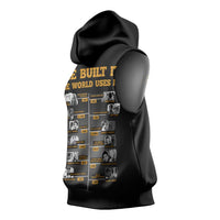She Built It The World Uses It Sleeveless Hoodie African Influential Women Innovators Timeline - Wonder Print Shop
