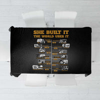She Built It The World Uses It Tablecloth African Influential Women Innovators Timeline - Wonder Print Shop
