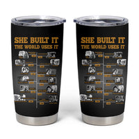 She Built It The World Uses It Tumbler Cup African Influential Women Innovators Timeline - Wonder Print Shop