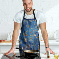Echoes of Kemet Apron African Pharaohs, Anubis and Symbolic Motifs - Wonder Print Shop