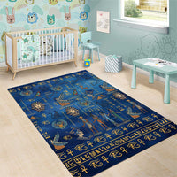 Echoes of Kemet Area Rug African Pharaohs, Anubis and Symbolic Motifs - Wonder Print Shop