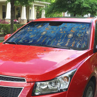 Echoes of Kemet Auto Sun Shade African Pharaohs, Anubis and Symbolic Motifs - Wonder Print Shop