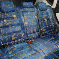 Echoes of Kemet Back Car Seat Cover African Pharaohs, Anubis and Symbolic Motifs - Wonder Print Shop