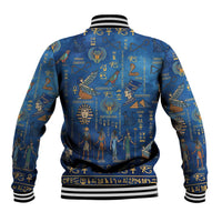Echoes of Kemet Baseball Jacket African Pharaohs, Anubis and Symbolic Motifs - Wonder Print Shop