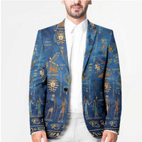 Echoes of Kemet Blazer African Pharaohs, Anubis and Symbolic Motifs - Wonder Print Shop