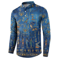 Echoes of Kemet Button Sweatshirt African Pharaohs, Anubis and Symbolic Motifs - Wonder Print Shop