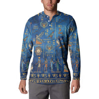 Echoes of Kemet Button Sweatshirt African Pharaohs, Anubis and Symbolic Motifs - Wonder Print Shop