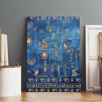 Echoes of Kemet Canvas Wall Art African Pharaohs, Anubis and Symbolic Motifs - Wonder Print Shop