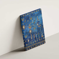 Echoes of Kemet Canvas Wall Art African Pharaohs, Anubis and Symbolic Motifs - Wonder Print Shop