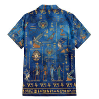 Echoes of Kemet Family Matching Mermaid Dress and Hawaiian Shirt African Pharaohs, Anubis and Symbolic Motifs - Wonder Print Shop