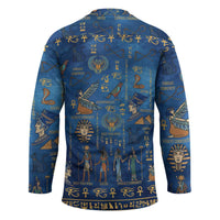 Echoes of Kemet Hockey Jersey African Pharaohs, Anubis and Symbolic Motifs - Wonder Print Shop