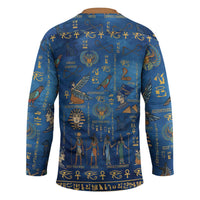 Echoes of Kemet Hockey Jersey African Pharaohs, Anubis and Symbolic Motifs - Wonder Print Shop