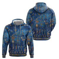 Echoes of Kemet Hoodie African Pharaohs, Anubis and Symbolic Motifs - Wonder Print Shop