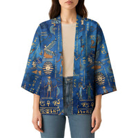 Echoes of Kemet Kimono African Pharaohs, Anubis and Symbolic Motifs - Wonder Print Shop