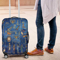 Echoes of Kemet Luggage Cover African Pharaohs, Anubis and Symbolic Motifs - Wonder Print Shop