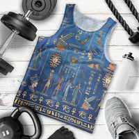 Echoes of Kemet Men Tank Top African Pharaohs, Anubis and Symbolic Motifs - Wonder Print Shop