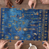 Echoes of Kemet Puzzle African Pharaohs, Anubis and Symbolic Motifs - Wonder Print Shop