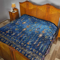 Echoes of Kemet Quilt African Pharaohs, Anubis and Symbolic Motifs - Wonder Print Shop