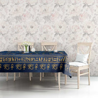 Echoes of Kemet Tablecloth African Pharaohs, Anubis and Symbolic Motifs - Wonder Print Shop