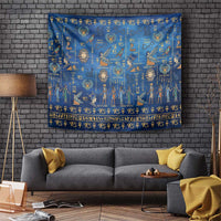 Echoes of Kemet Tapestry African Pharaohs, Anubis and Symbolic Motifs - Wonder Print Shop
