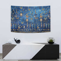 Echoes of Kemet Tapestry African Pharaohs, Anubis and Symbolic Motifs - Wonder Print Shop